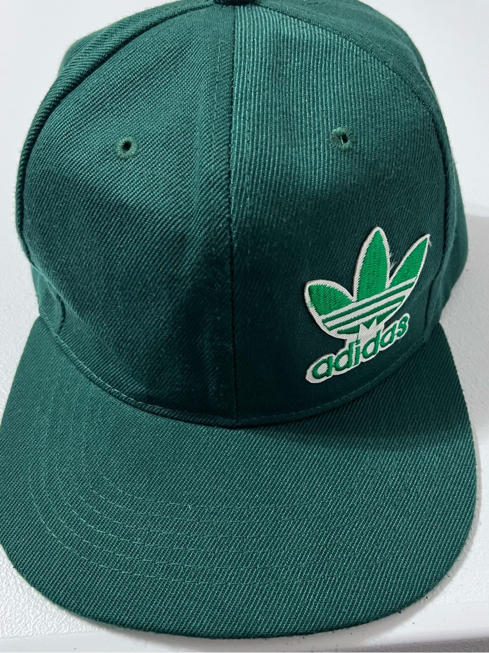 adidas Green Trefoil Snapback Hat